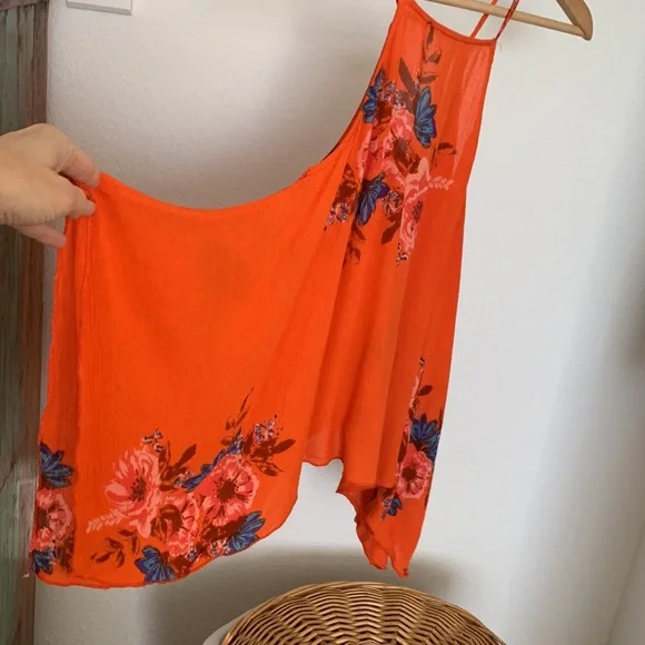O’Neill floral boho summer tank XS oversized adjustable straps never worn - Picture 4 of 13